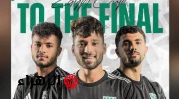 سيف زاهر يحتفل بتأهل نادي زد إلى نهائي كأس مصر للمرة الثانية