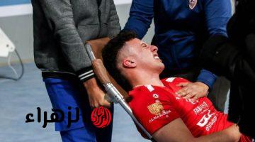 سيف عابد لاعب طائرة الأهلي يغيب لنهاية الموسم بعد إصابته بقطع في الصليبي