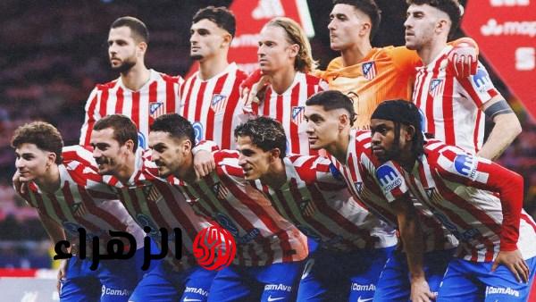 سيميوني يعلن تشكيل أتلتيكو مدريد لمواجهة ريال سوسيداد في الدوري الإسباني