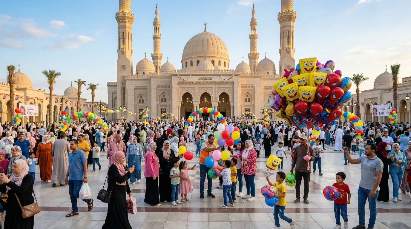 الان..  موعد صلاة العيد 2026 في القاهرة والجبزة والاسكندرية والشرقية والغربية  ومحافظات مصر وقت صلاة عيد الفطر المبارك