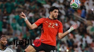 كشافو برشلونة يراقبون عمر مرموش في مباراة مصر وإسبانيا الليلة بطلب بيب