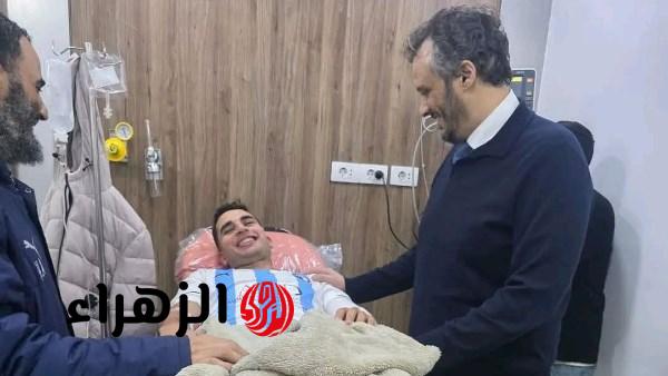 محمد حمدي يغادر المستشفى بعد استقرار حالته عقب إصابته بمباراة بتروجت