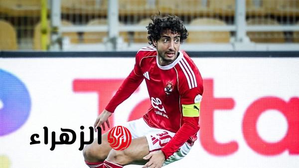 محمد هاني يغيب عن قائمة الأهلي أمام المقاولون العرب بداعي الراحة