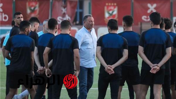 محمود الخطيب يحفز لاعبي الأهلي قبل مواجهة الترجي في دوري أبطال إفريقيا