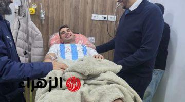 ممدوح عيد يطمئن الجمهور على حالة محمد حمدي بعد بلع لسانه بمباراة بتروجت