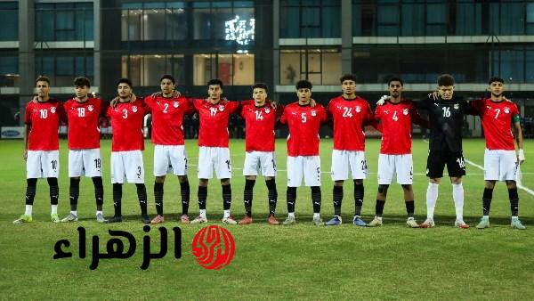 منتخب مصر للشباب مواليد 2007 يهزم العراق بهدف محمود حسن وديا