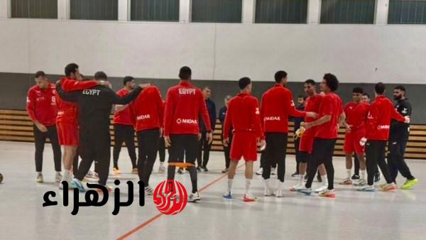 منتخب مصر لليد يخوض مرانه الأول في ألمانيا استعدادا لمواجهتي الماكينات وديا