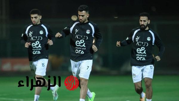 منتخب مصر يبدأ تدريباته بقيادة حسام حسن استعدادا لوديتي السعودية وإسبانيا