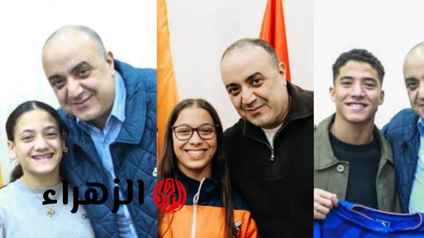 نادي الشمس يتعاقد مع ثلاثي الجمباز الفني مصطفى وليد وجني وملك عادل