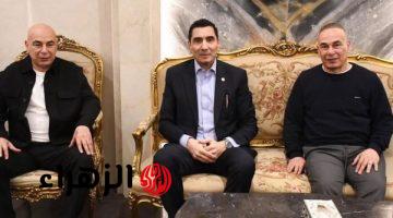 وزير الرياضة يجتمع مع التوأم حسام وإبراهيم حسن في استاد القاهرة