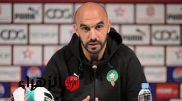 وليد الركراكي يوضح سبب رفضه الصعود للمنصة أثناء تقديم محمد وهبي