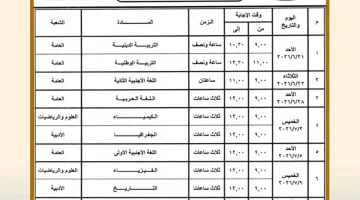رسميًا الآن.. جدول امتحانات الثانوية العامة 2026 كامل لجميع الشعب