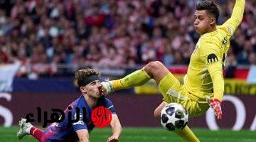 أتلتيكو مدريد ضد برشلونة: 3 أهداف وإصابة دموية في شوط ناري (فيديو وصور)