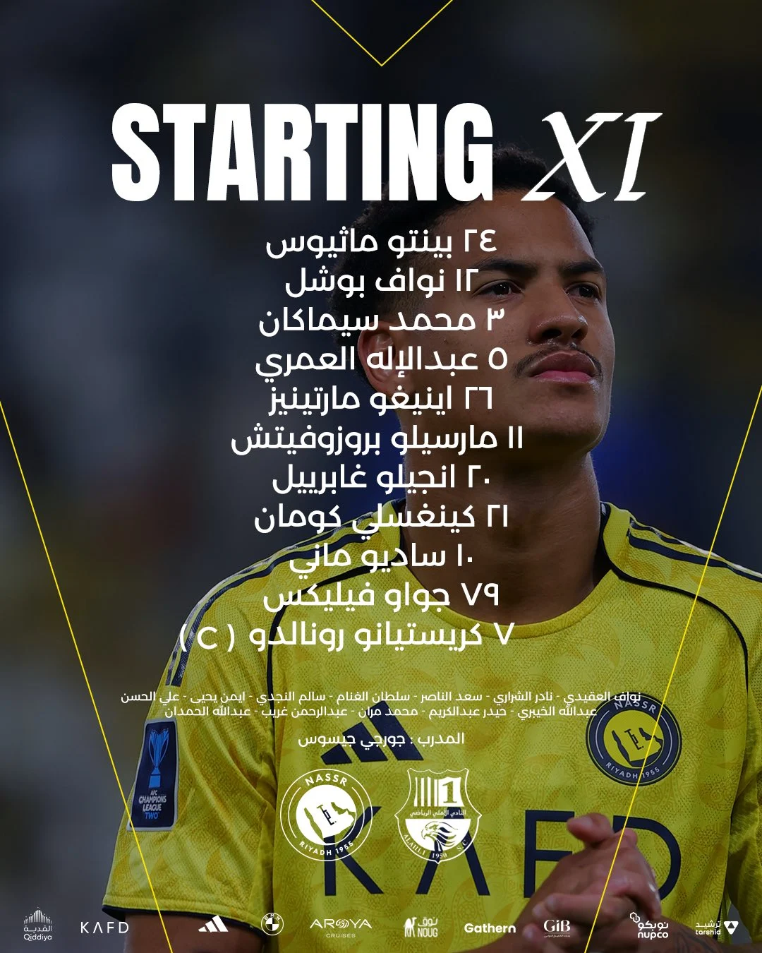 al-nassr vs al ahli.. تشكيلة النصر ضد الأهلي القطري اليوم في دوري أبطال آسيا 2 6 235605 تشكيل النصر