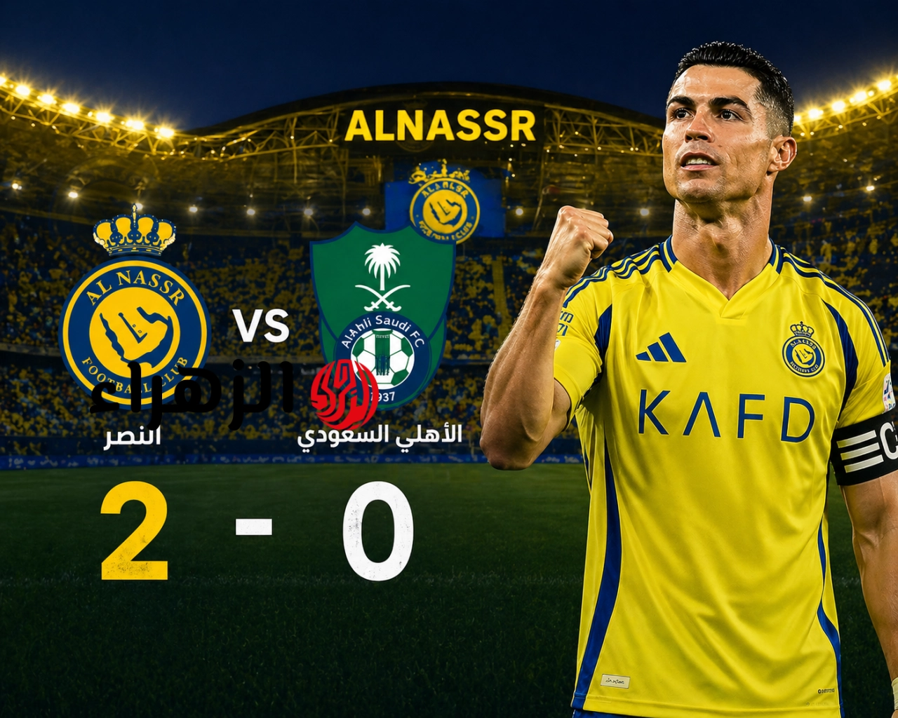 Al-Ahli (0_2) Al-Nasr.. ملخص مباراة النصر والاهلي في الدوري السعودي.. جوول كرستيانو رونالدو