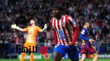 برشلونة يودع دوري أبطال أوروبا رغم الفوز وتأهل مثير لفريق أتلتيكو مدريد لنصف النهائي