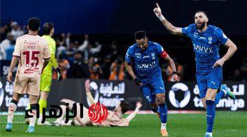 ترتيب هدافي الدوري السعودي بعد ثنائية كريم بنزيما في مباراة الخلود