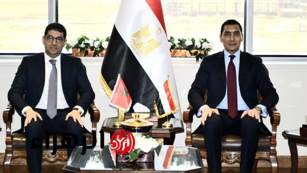 جوهر نبيل يبحث تعزيز التعاون مع وزير الشباب المغربي بالعاصمة الإدارية