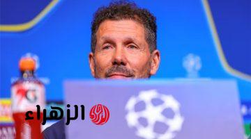 سيميوني لا أفكر بلقب دوري أبطال أوروبا وتركيزي منصب على برشلونة فقط