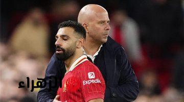 شبكة انجليزية تطالب سلوت باستبعاد محمد صلاح امام باريس سان جيرمان