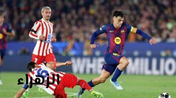 طرد باو كوبارسي في مباراة برشلونة وأتلتيكو مدريد بدوري أبطال أوروبا