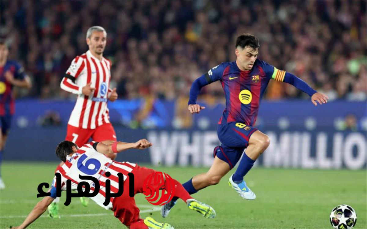 طرد باو كوبارسي في مباراة برشلونة وأتلتيكو مدريد بدوري أبطال أوروبا