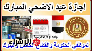 موعد إجازة عيد الأضحى 2026 في مصر للقطاعين الحكومي والخاص