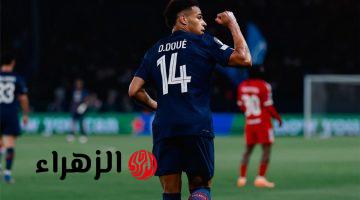 فيديو ديزيريه دوي يسجل هدف باريس سان جيرمان الأول ضد ليفربول