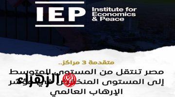 مجلس الوزراء يعلن انتقال مصر من المستوى المتوسط إلى المنخفض في مؤشر الإرهاب العالمي