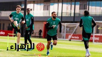 محمد صلاح ينهي مران ليفربول استعدادا لمواجهة باريس سان جيرمان في الأبطال