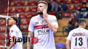 ياكوفيلف لاعب طائرة الزمالك يمهل النادي أسبوعا قبل التصعيد كواليس أزمة مستحقاته الروسية
