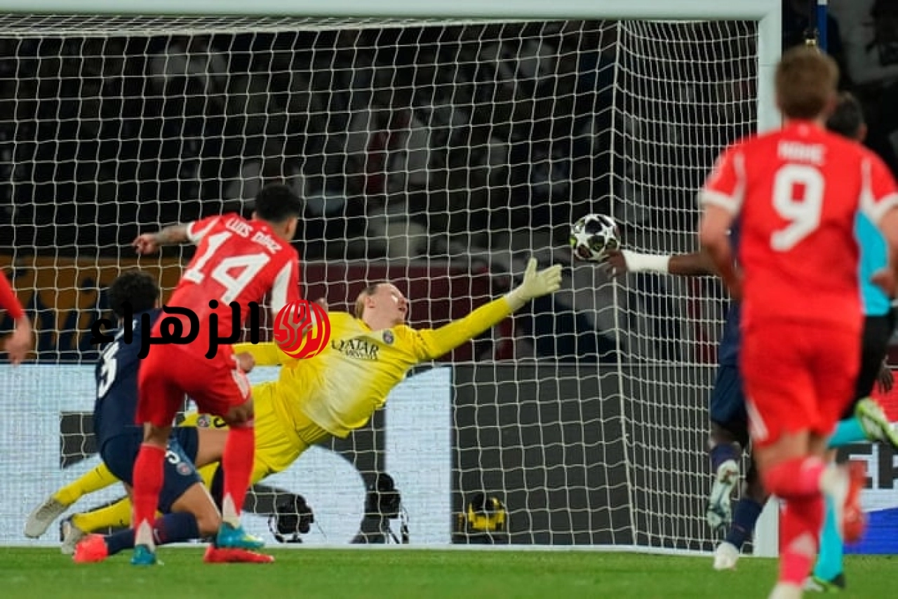 لعبة Bayern Munich vs Paris.. نقل مباراة بايرن وباريس الان بجودة عالية في دوري الابطال.. شوط ناري
