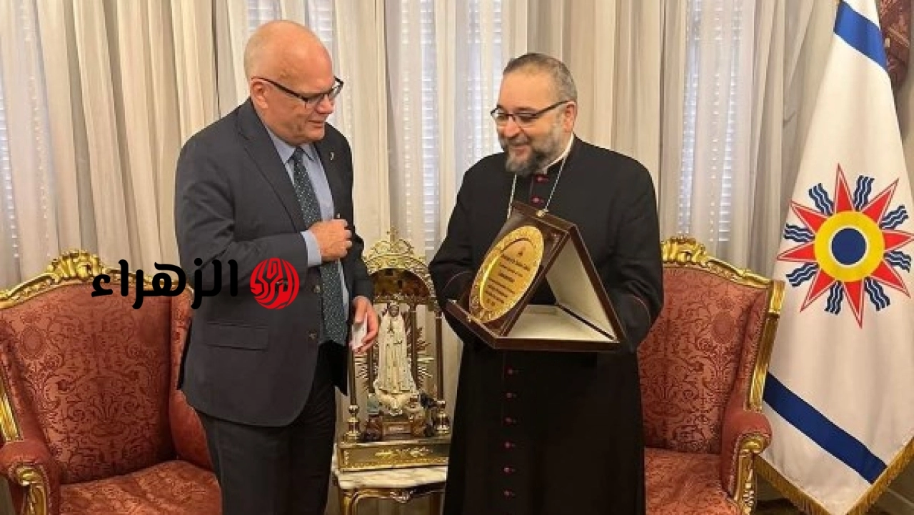 الخورأسقف بولس ساتي يستقبل السفير السويدي في القاهرة