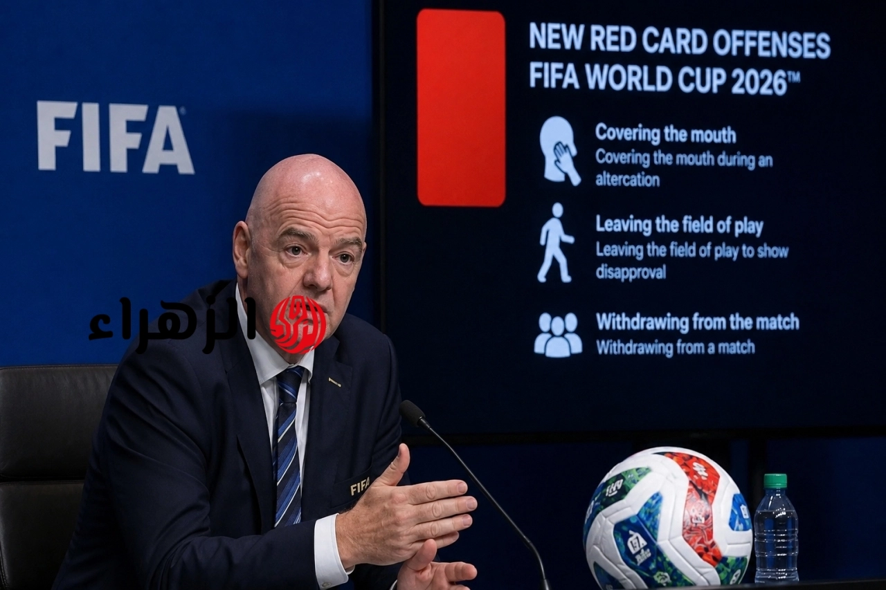 التعديلات الجديدة لقوانين “فيفا” في مونديال 2026.. حالات جديدة للطرد المباشر وتعديلات صارمة بكأس العالم