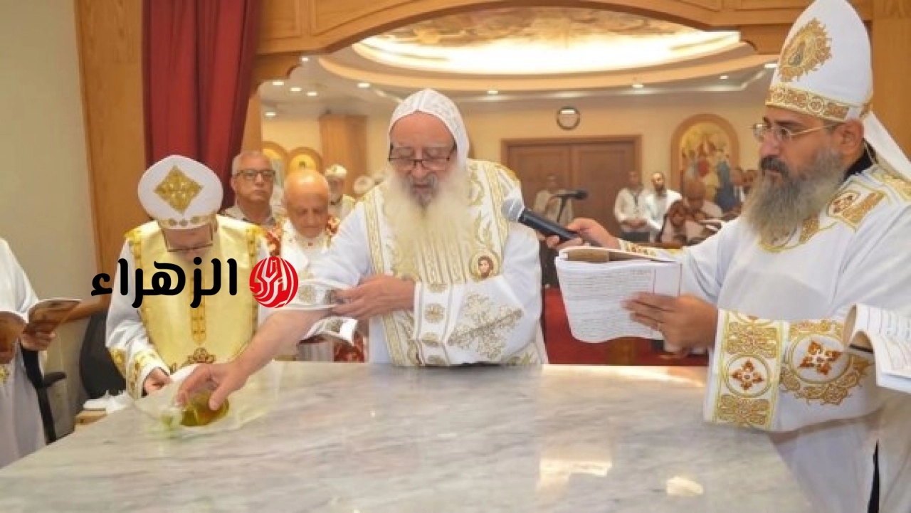 الأنبا بولا يدشن مذبحًا جديدًا بكنيسة مارجرجس في كفر الزيات ويجتمع بكهنة إيبارشية طنطا