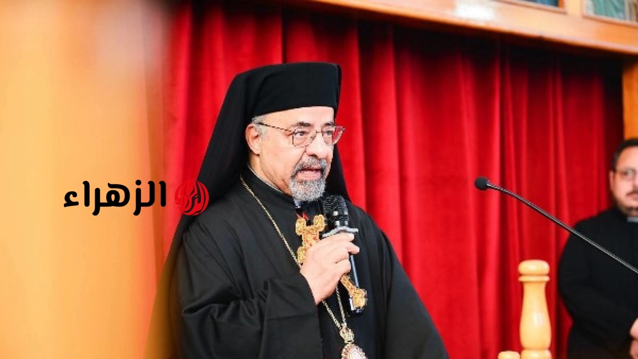 البطريرك الأنبا إبراهيم إسحق يترأس قداس وجناز القمص أنطونيوس غطاس