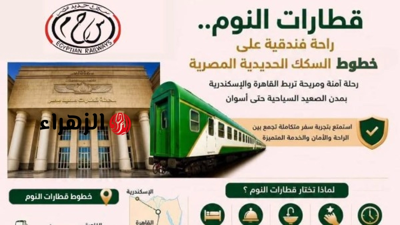 الهيئة القومية لسكك حديد مصر تواصل تطوير قطارات النوم وتحسين منظومة السفر الفندقي