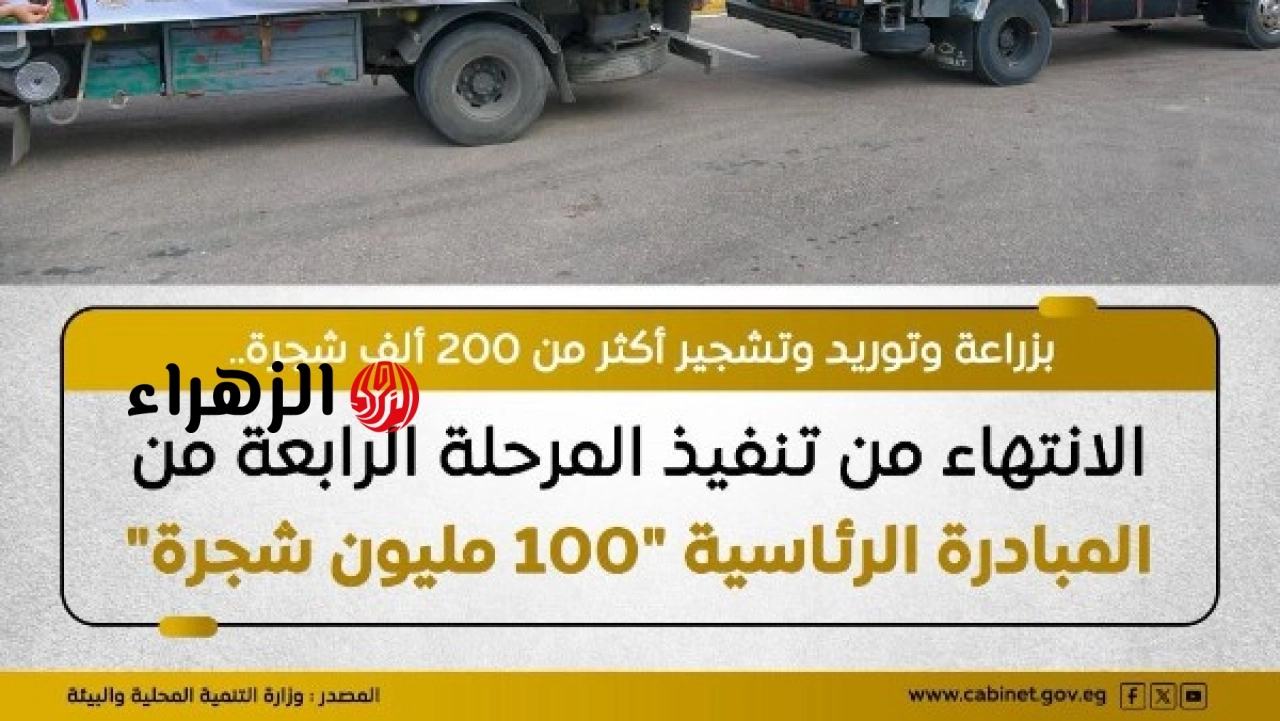 الوزراء يعلن زراعة أكثر من 200 ألف شجرة ضمن المرحلة الرابعة من المبادرة الرئاسية