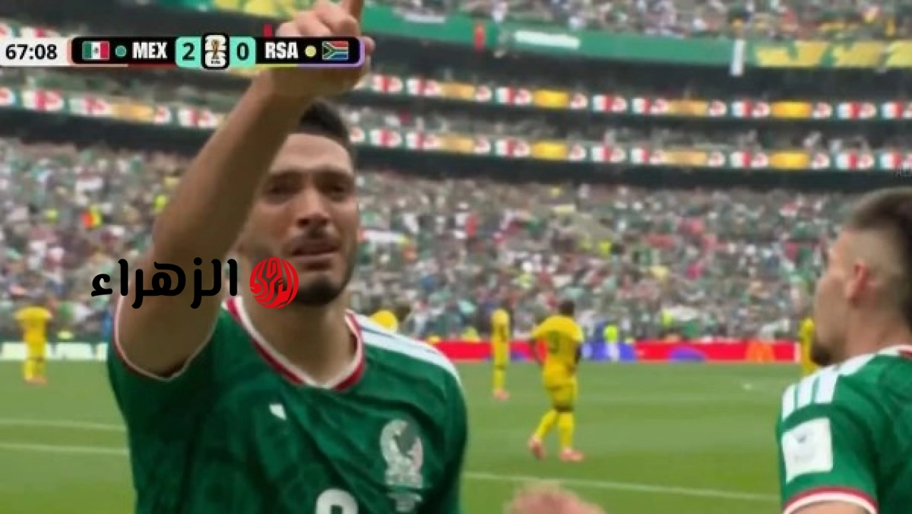 راؤول خيمينيز يسجل هدف المكسيك الثاني أمام جنوب إفريقيا بافتتاح مونديال 2026
