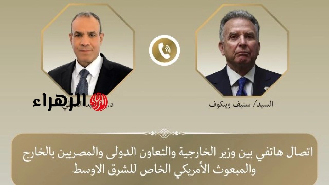 وزير خارجية مصر يتلقى إفادة من ويتكوف بشأن تقدم مفاوضات الاتفاق بين أمريكا وإيران