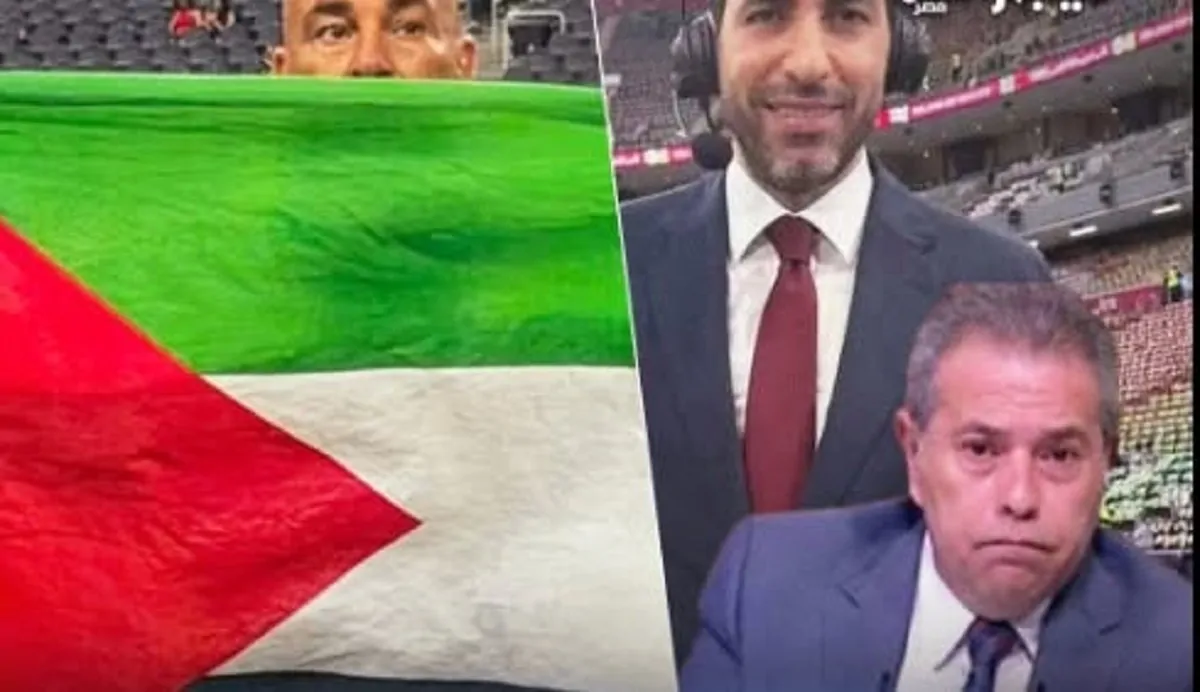 توفيق عكاشة ينتقد رفع حسام حسن لعلم فلسطين هتعملنا فيها أبو تريكة" 4 توفيق عكاشة ينتقد رفع حسام حسن