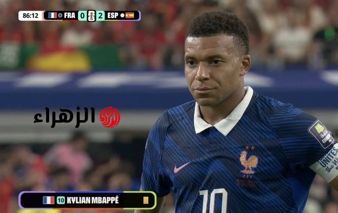 خيب مبابي الآمال أمام دفاع إسبانيا.