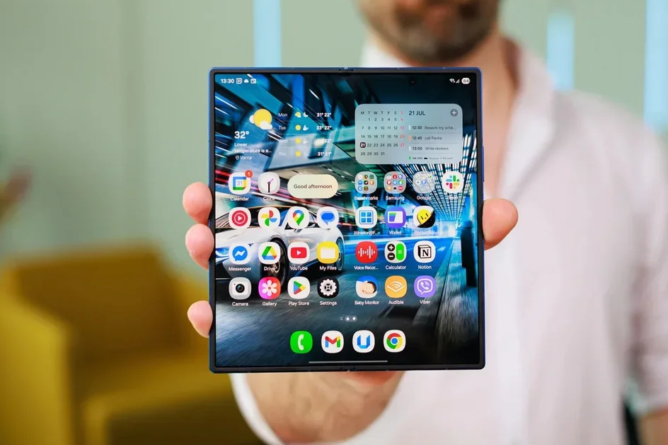 تم الكشف عن هاتف Galaxy Z Fold 8 وهاتف Z Flip 8 وساعة Galaxy Watch الجديدة في صور رسمية. 7 هاتف Galaxy Z Fold 8 Ultra: الكشف عن