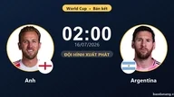 تأهل المنتخب الأرجنتيني إلى نهائي كأس العالم 2026 بعد عودة دراماتيكية. 6 مباراة مباشرة بين إنجلترا والأرجنتين: الأرجنتين تسيطر على المباراة الحذرة، ولم تسجل أي هدف حتى الآن.
