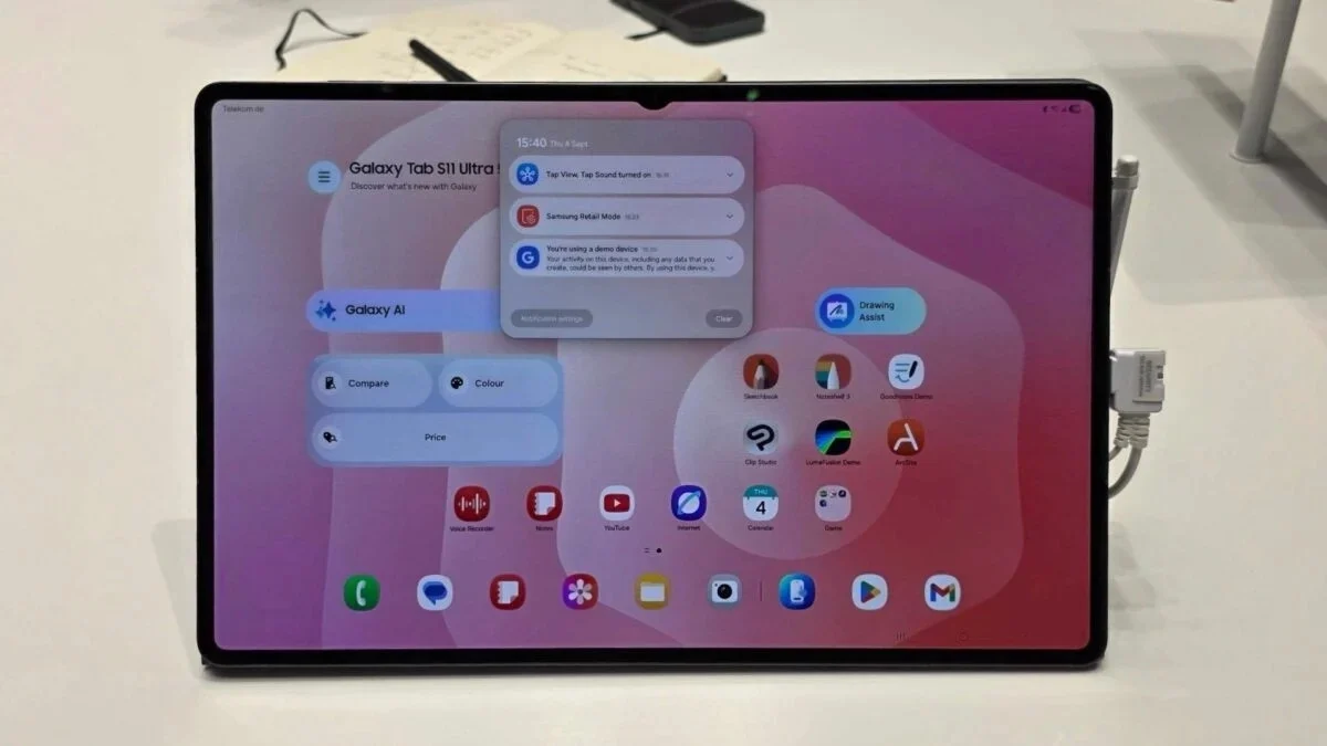 تم الكشف عن جهاز Galaxy Tab S12 Ultra: يحتفظ بتصميم النتوء ويحافظ على توقعات الأداء من شريحة Dimensity 9500. 6 من شبه المؤكد أن جهاز Galaxy Tab S12 Ultra سيعيد استخدام نفس التصميم الأمامي لجهاز Tab 11 Ultra.