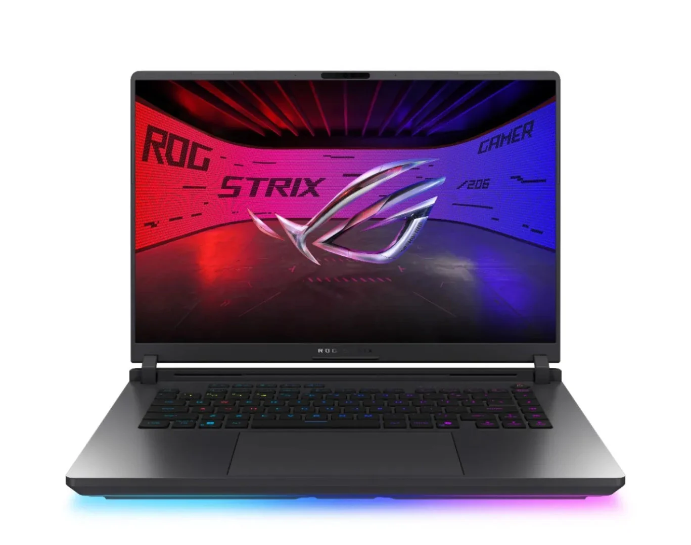 كشفت شركة أسوس عن جهاز ROG Strix G16 2026: شريحة Core Ultra 9 290HX Plus وشاشة بتردد 300 هرتز. 7 تصميم الجزء السفلي من جهاز Asus ROG Strix G16 2026