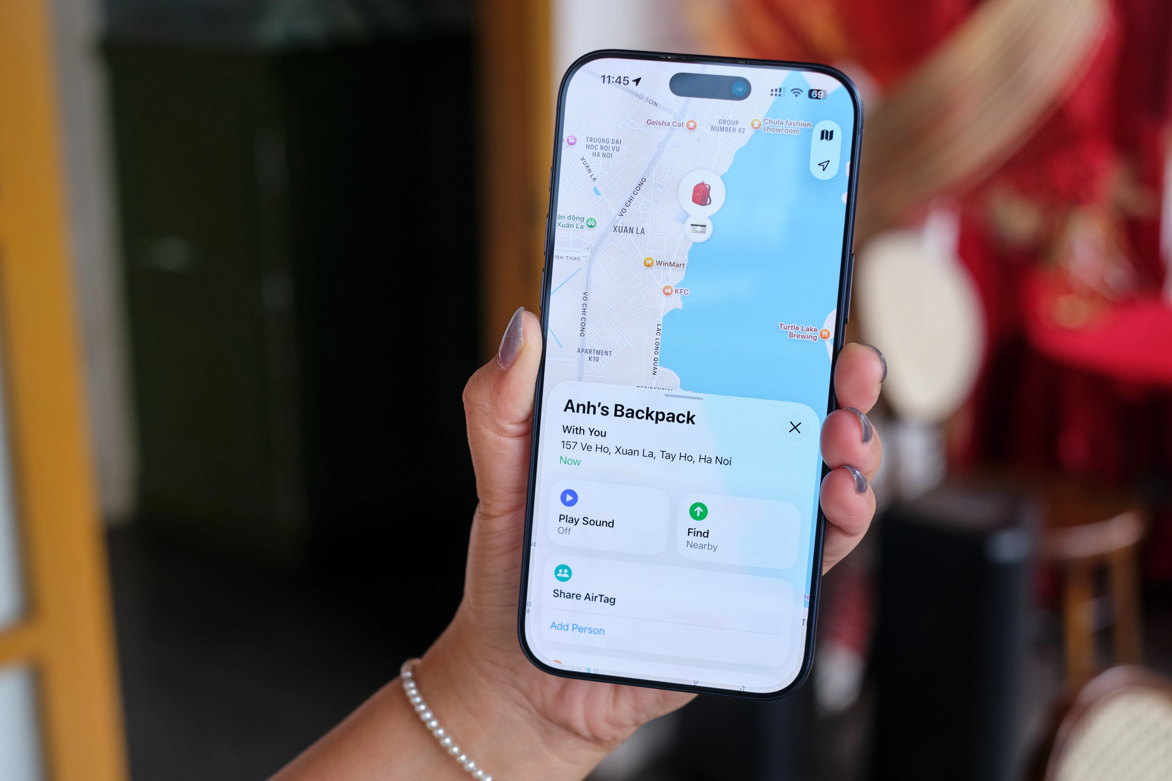 مراجعة جهاز AirTag 2، تجربة عملية لجهاز AirTag 2، ما هو جهاز AirTag، جهاز AirTag من Apple، ملحق جهاز AirTag 2 (الصورة 4) đánh giá AirTag 2, trên tay AirTag 2, AirTag là gì, AirTag của Apple, phụ kiện AirTag 2 ảnh 4