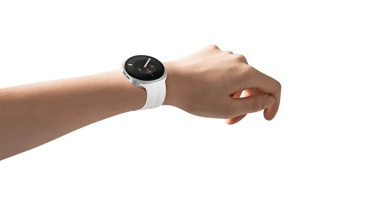 تم الكشف عن ساعة Galaxy Watch 9: شريحة Snapdragon Wear Elite وتطورات جديدة في مجال الذكاء الاصطناعي. 7 صورة مقربة لحزام ساعة Galaxy Watch 9 وواجهة الساعة.
