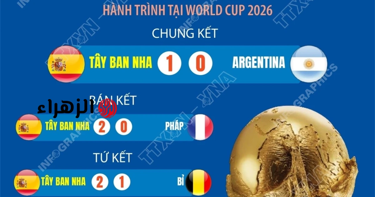 كأس العالم 2026: إسبانيا تحرز لقبها الثاني بفوز صعب.