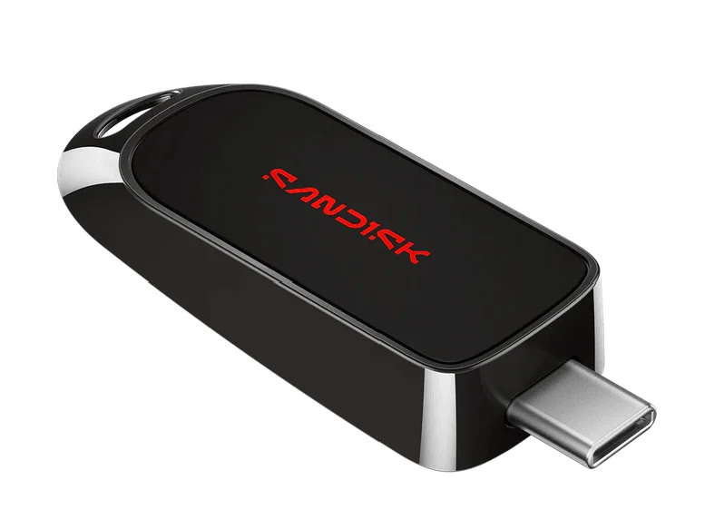 أطلقت شركة SanDisk سلسلة CZB الجديدة من USB-C: سرعة 250 ميجابايت/ثانية في تصميم يزن 6 جرامات فقط. 6 صورة جانبية مفصلة لمحرك أقراص USB من سلسلة SanDisk CZB.